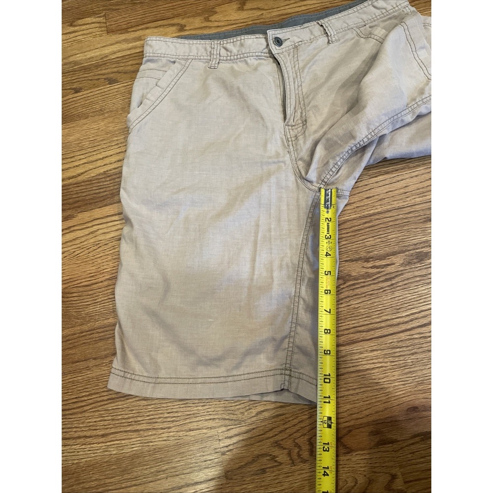 Prana Men's Shorts Hemp Blend Tan Size 36 11" Inseam Outdoors Hiking Casual - Picture 8 of 8